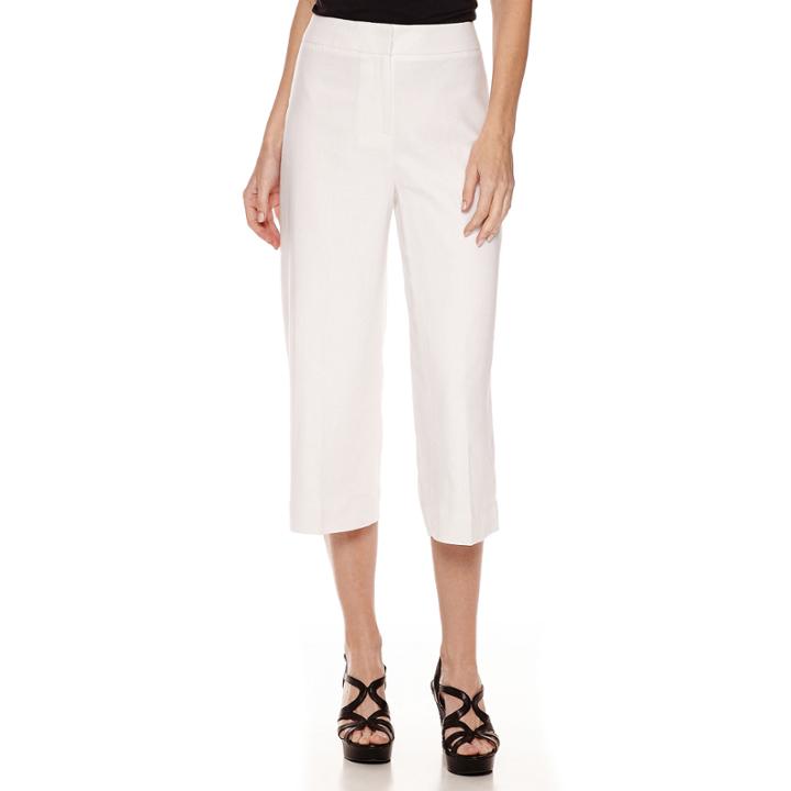 Liz Claiborne Wide-leg Cropped Pants - Tall