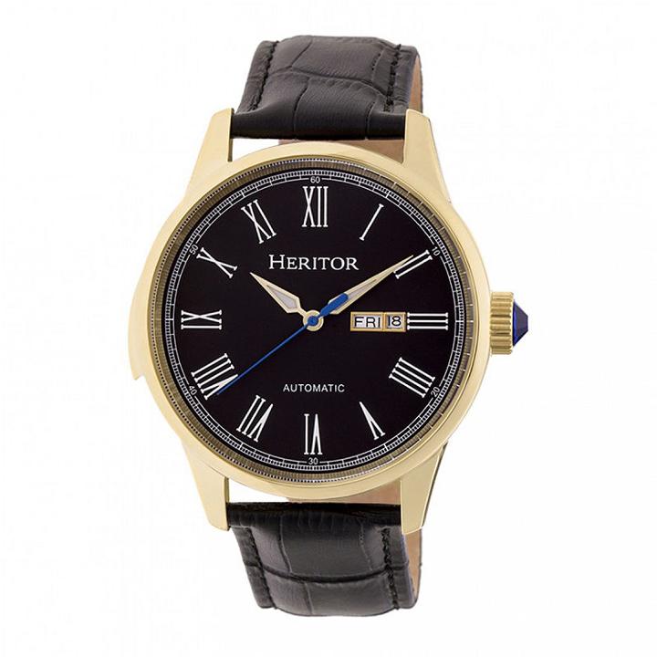 Heritor Unisex Black Strap Watch-herhr6703
