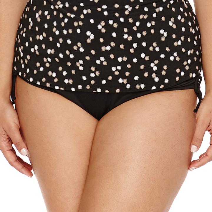 Trimshaper Polka Dot Tankini Swimsuit Top-plus