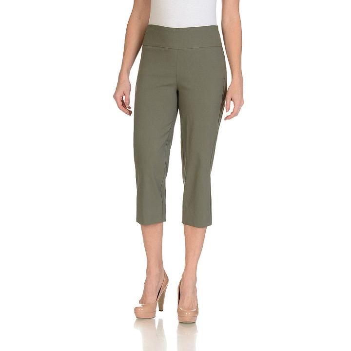 Larry Levine Slim Crop Pant - Plus
