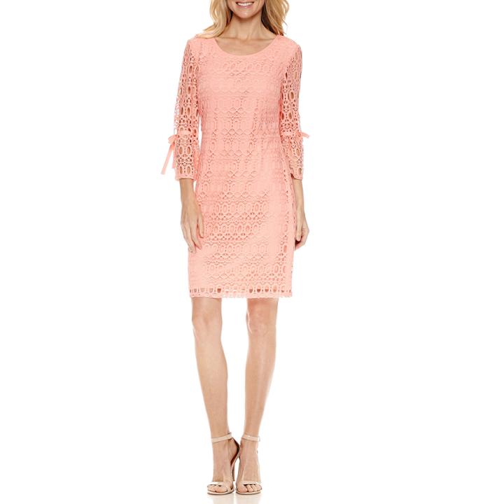 R & K Originals 3/4 Sleeve Sheath Dress