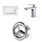 25-in. W 1 Hole Ceramic Top Set In White Color - Cupc Faucet Incl.