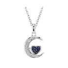 Crystal Sophistication&trade; Crystal-accent Moon Pendant Necklace
