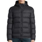 Claiborne Wool Look Puffer With Hood