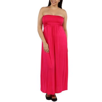 24/7 Comfort Apparel Stop And Stare Maxi Dress-plus