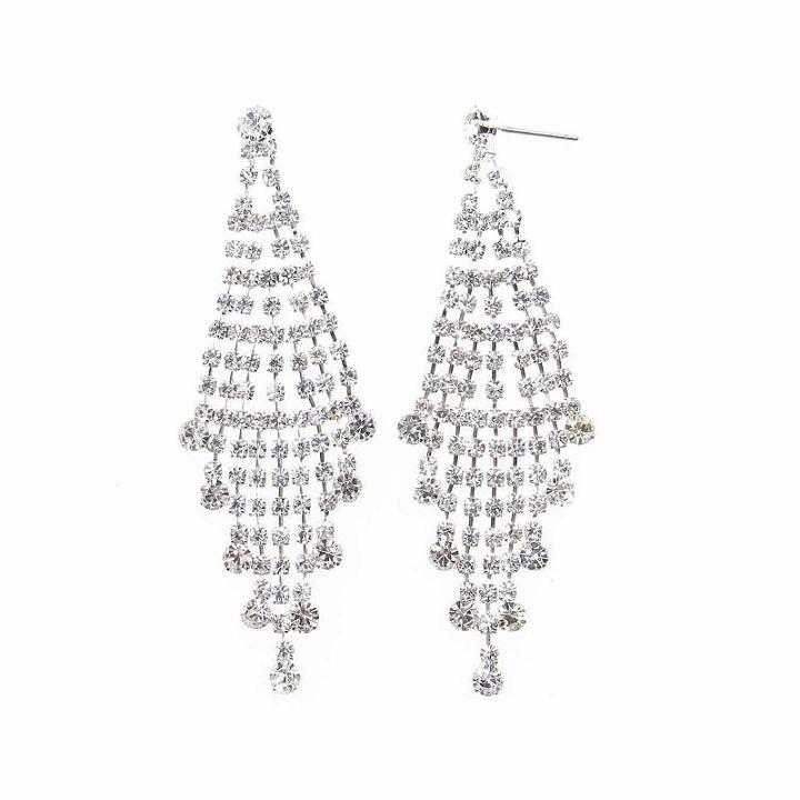 Vieste Rosa White Chandelier Earrings