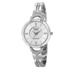 Burgi Womens Silver Tone Strap Watch-b-105ss
