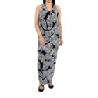 24/7 Comfort Apparel Pretty Palms Maxi Dress-plus