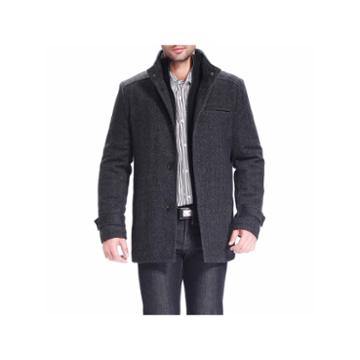 Bgsd Men's Herringbone Wool Blend Car Coat