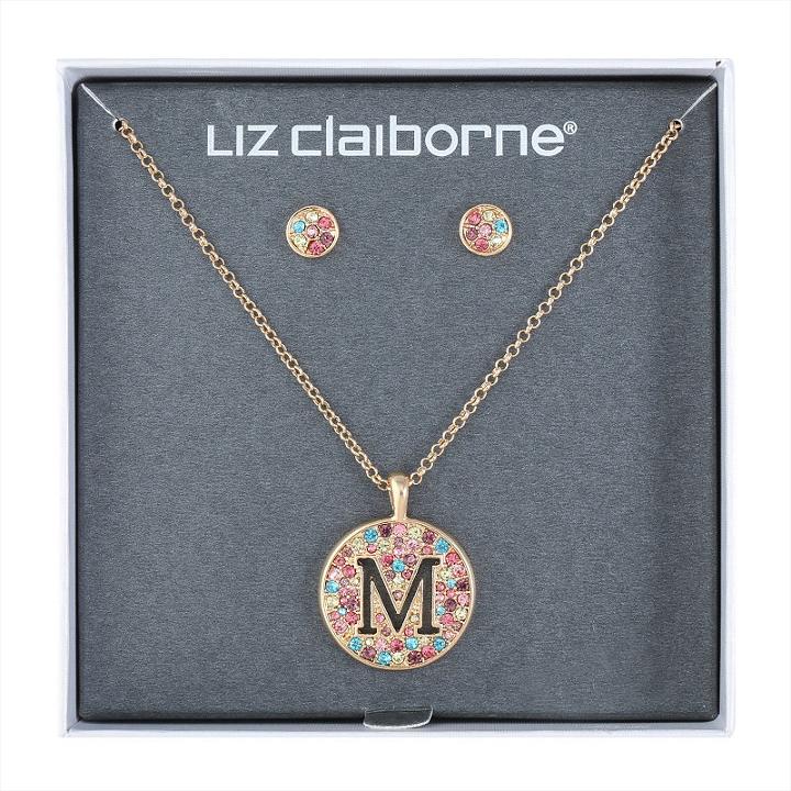 Liz Claiborne Womens 2-pack Multi Color Jewelry Set