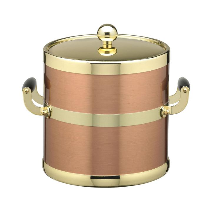 Kraftware 3-qt. Copper And Brass Ice Bucket