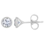 1/2 Ct. T.w. Genuine White Diamond 4.9mm Round Stud Earrings
