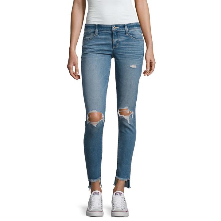 Arizona Destructed Ankle Jeggings-juniors