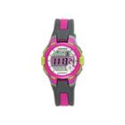 Armitron Womens Pro Sport Gray And Pink Digital Strap Watch