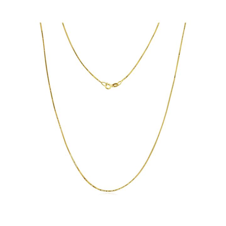 14k Gold .75mm Box Chain Necklace