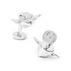 Star Warspalladium 3-d Yoda Cuff Links