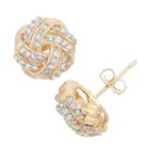 1/3 Ct. T.w. Round White Diamond 10k Gold Stud Earrings