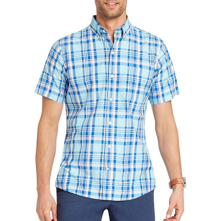 Izod Short Sleeve Button-front Shirt