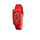 Crayo Women Angles Red Leather-band Watch With Date Cracr0404