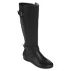 Liz Claiborne Tale Leather Womens Riding Boots