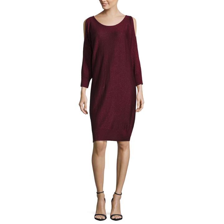 Worthington Long Sleeve Sweater Dress