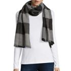 V. Fraas Box Check Oversized Scarf