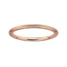 Personally Stackable 18k Rose Gold Over Sterling Silver Stackable 1.5mm Step-dow