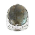 Labradorite Bold Oval Ring