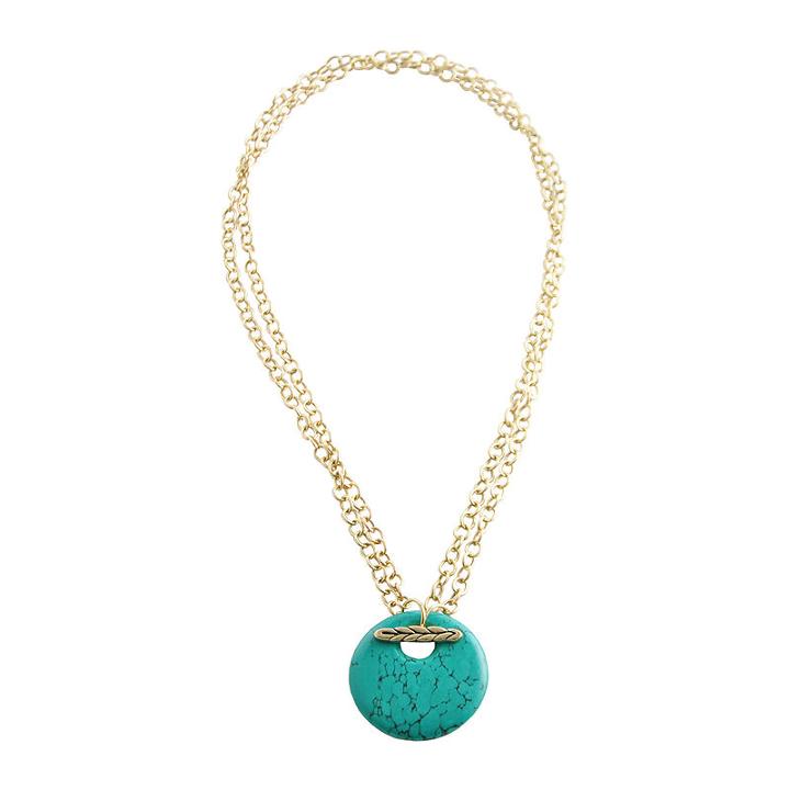 Artsmith By Barse Womens Blue Pendant Necklace