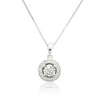 Womens 1/10 Ct. T.w. Genuine White Diamond Sterling Silver Pendant Necklace