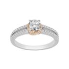 Womens 7/8 Ct. T.w. Genuine Round White Diamond 14k Gold Engagement Ring
