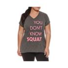 Xersion&trade; Short Sleeve V Neck T-shirt-plus