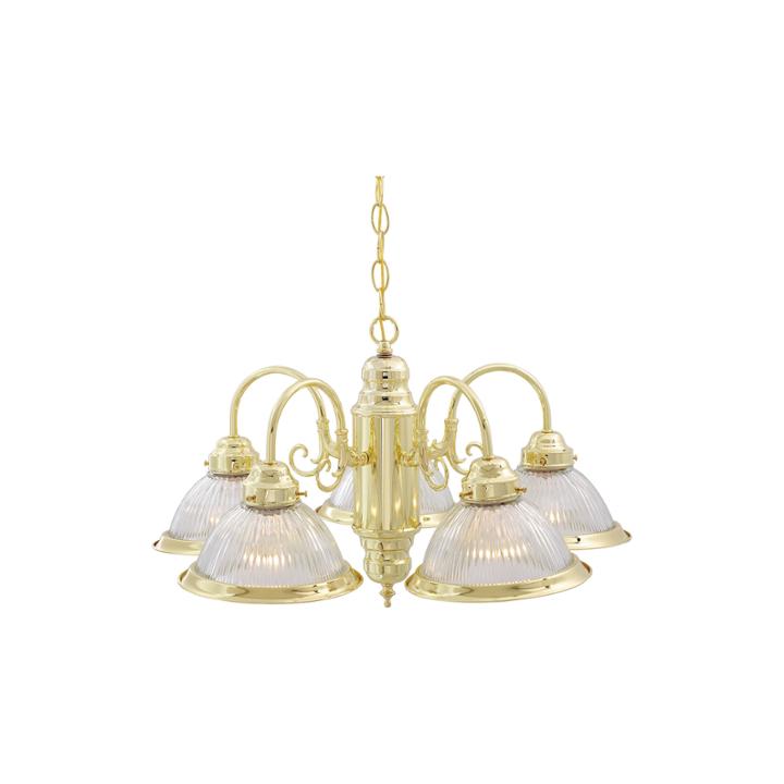 Filament Design 5-light Polished Brass Chandelier