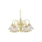 Filament Design 5-light Polished Brass Chandelier