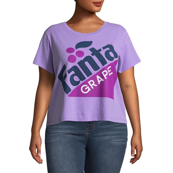Short Sleeve Fanta Boxy T-shirt- Juniors Plus