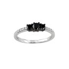 Midnight Black Diamond 1/2 Ct. T.w. Color-enhanced Black Diamond 10k White Gold Engagement Ring