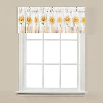 Saturday Knight Bee & Bee Rod-pocket Tailored Valance
