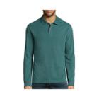 St. John's Bay Long-sleeve Sueded Polo