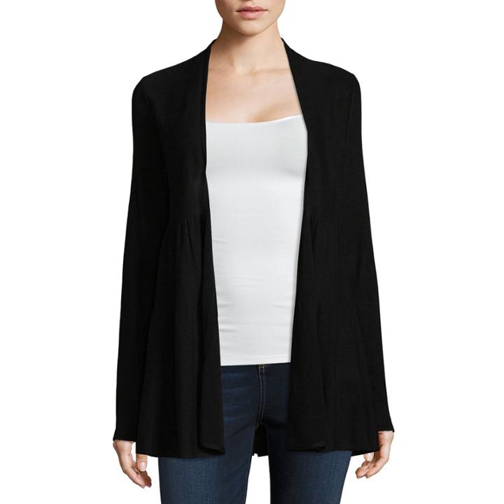 Liz Claiborne Long Sleeve Open Front Cardigan