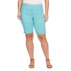 Gloria Vanderbilt Elysee Twill Amanda Bermuda-plus