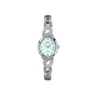 Seiko Crystal Womens Silver Tone 2-pc. Watch Boxed Set-sup367