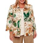 Alfred Dunner Emerald Isle Floral Blazer-plus