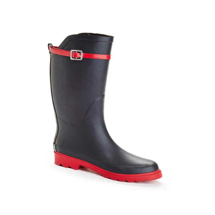 Henry Ferrera Nu Face Belted Tall Rubber Rain Boots