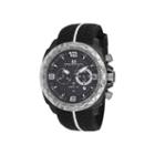 Oceanaut Mens Racer Black Chronograph Strap Watch