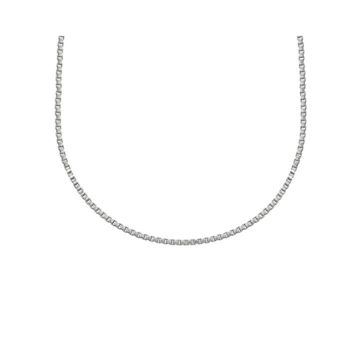 Silver Reflections&trade; Stainless Steel Box Chain Necklace