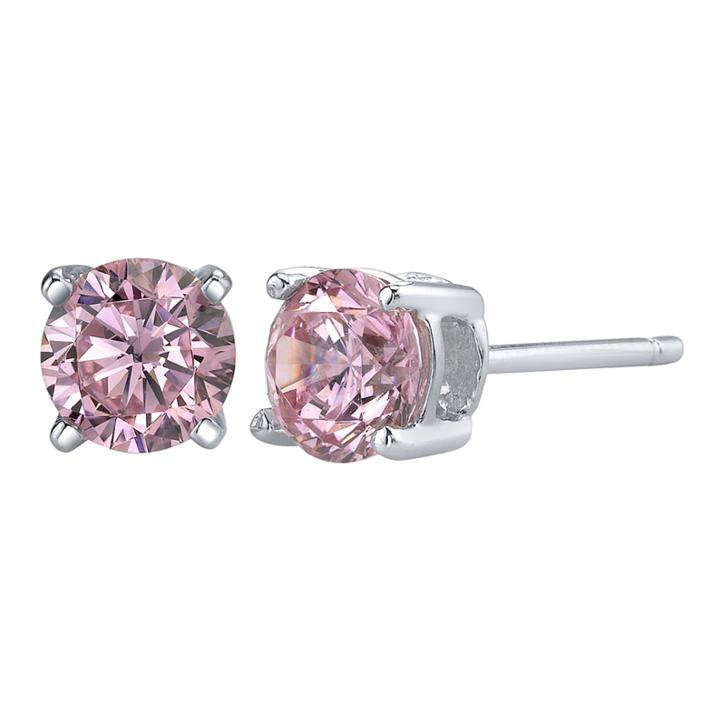 Diamonore&trade; 1 Ct. T.w. Pink Simulated Diamond Studs