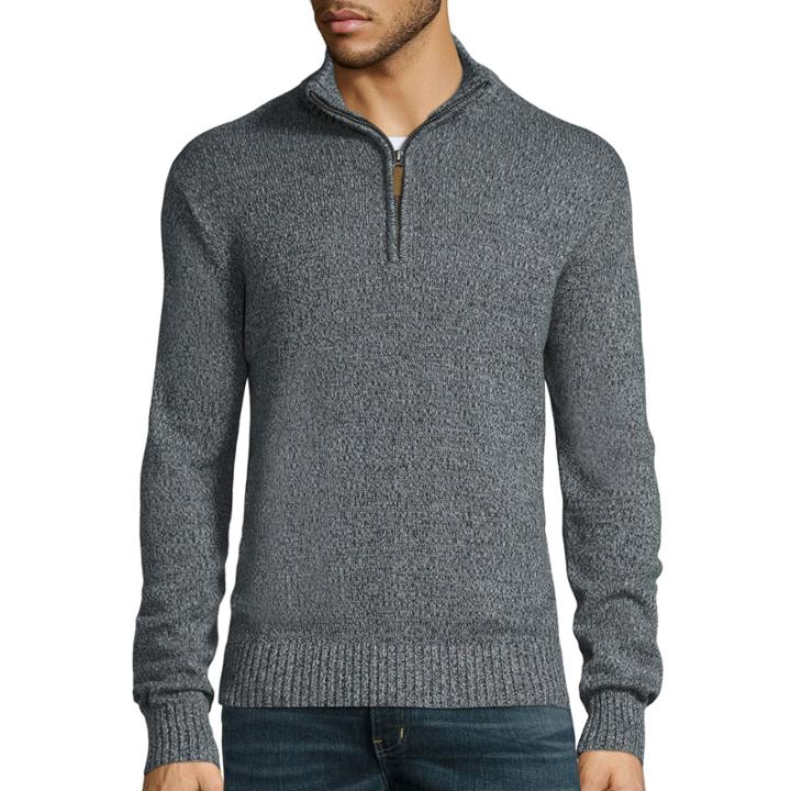St. John's Bay Long-sleeve Quarter-zip Sweater