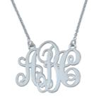 Personalized Swirl 20mm Monogram Necklace