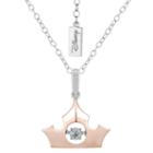 Enchanted Disney Fine Jewelry Womens Diamond Accent White Diamond Gold Sterling Silver Pendant Necklace