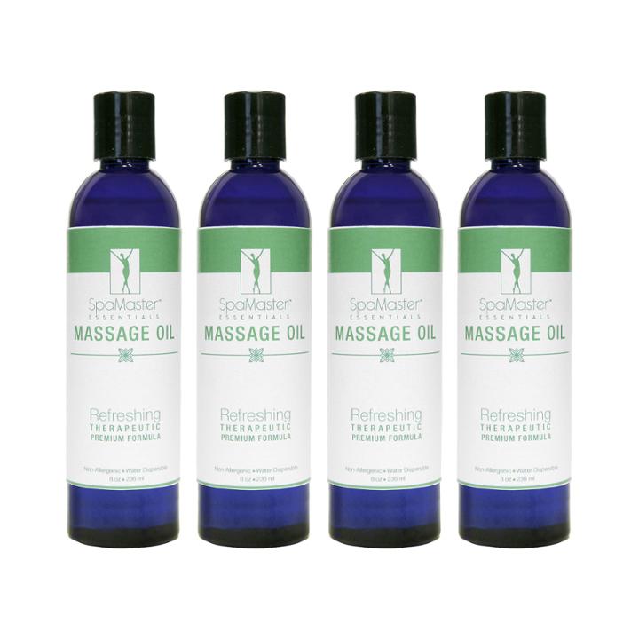 Master Massage 8-oz. 4-pack Refreshing Blend Massage Oil